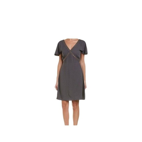 LA MADE Selene A-Line Dress Raven Gray Size S New - Picture 3 of 6